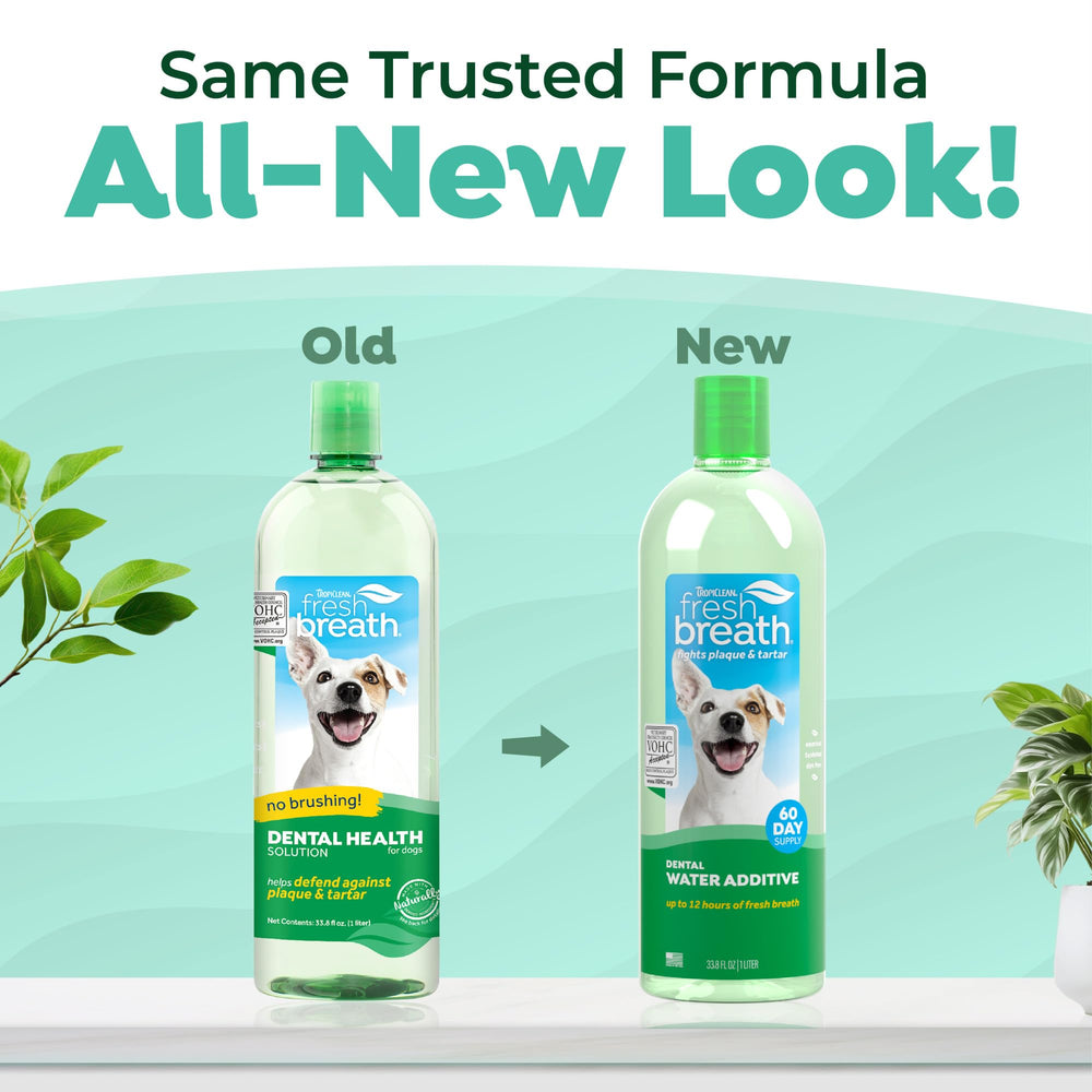 TropiClean Sin Pasta Dental para Perro, solución suave para la higiene oral.