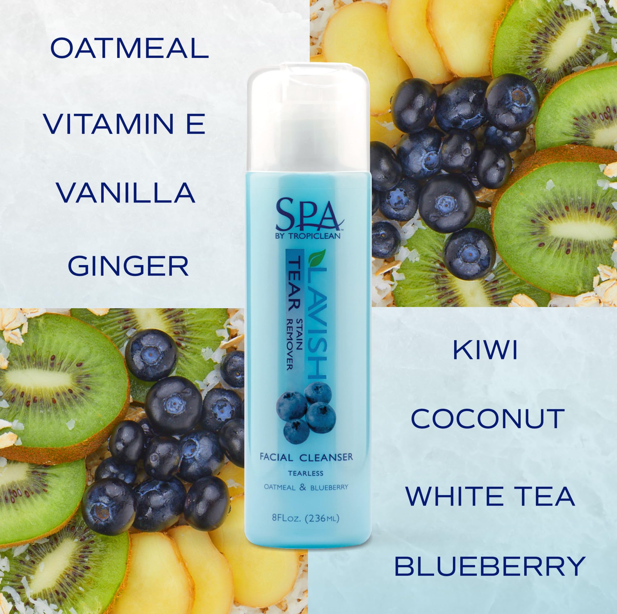 TropiClean SPA Avena y vitamina E; nutrición y humedad para el pelaje.