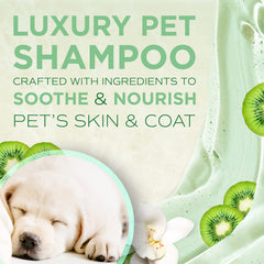 TropiClean SPA Lavish champú para perros – aroma melón y kiwi envolvente.