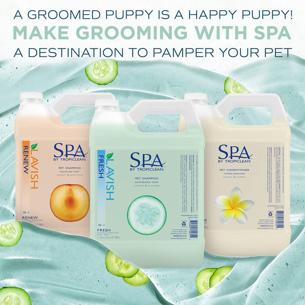 TropiClean SPA Lavish: cuidado suave del pelaje de mascotas.