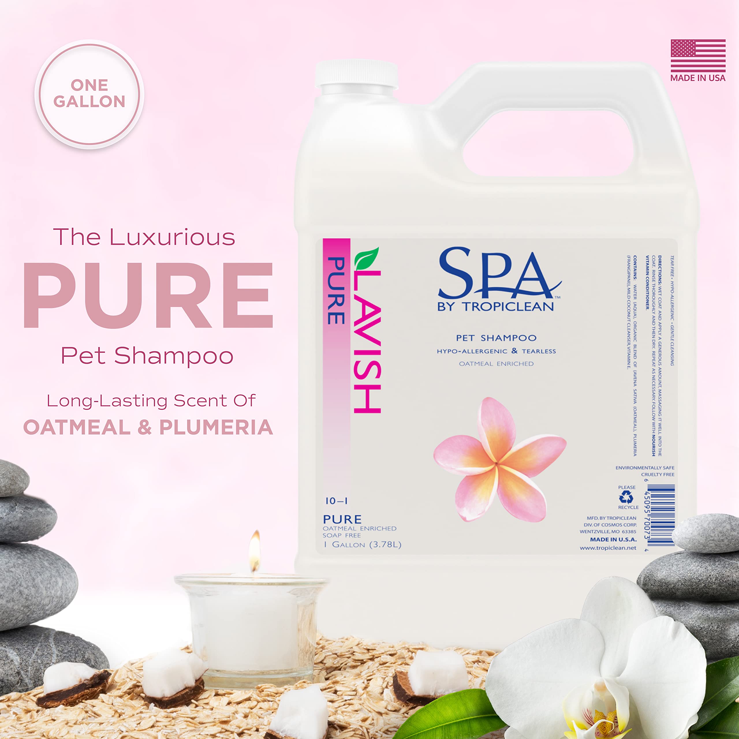 TropiClean SPA Lavish Champú para Perros: espuma cremosa cuida el pelaje