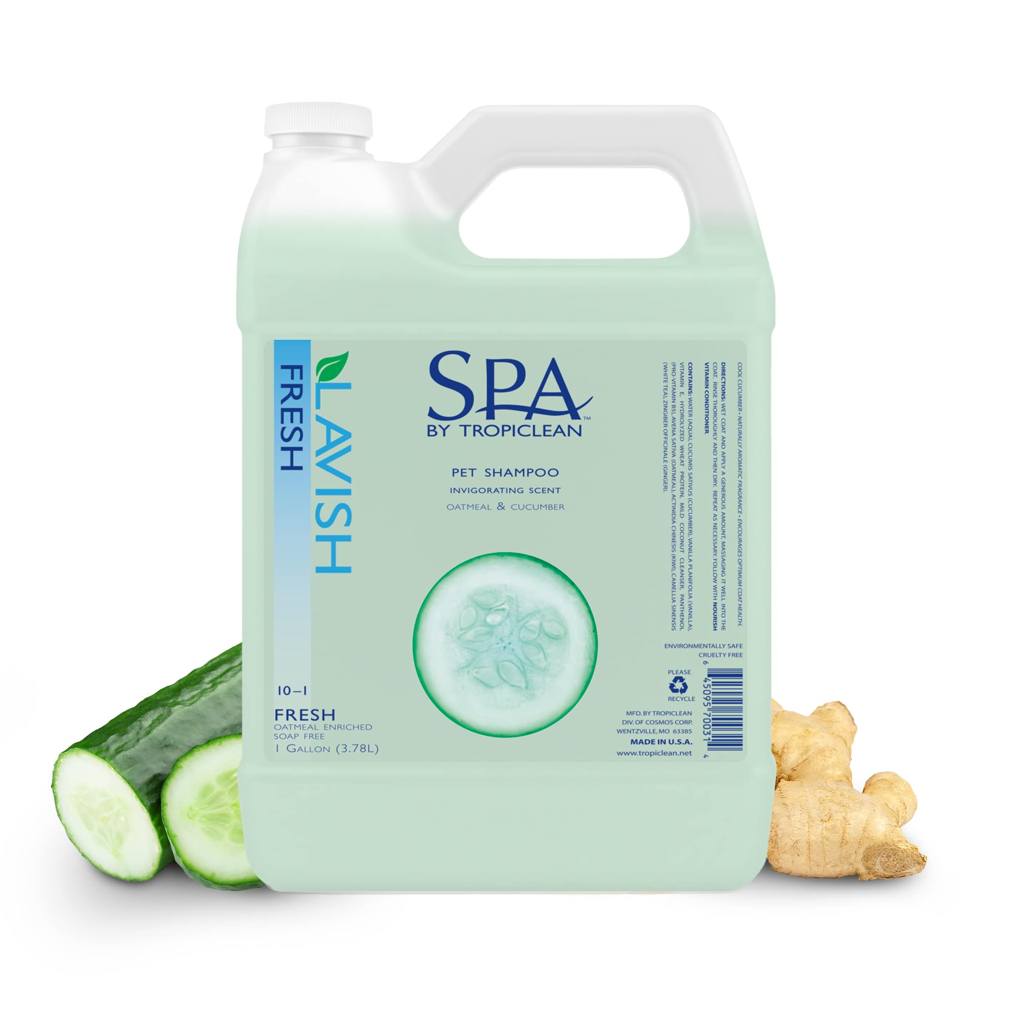 TropiClean SPA Lavish: champú para perro con hidratación duradera.