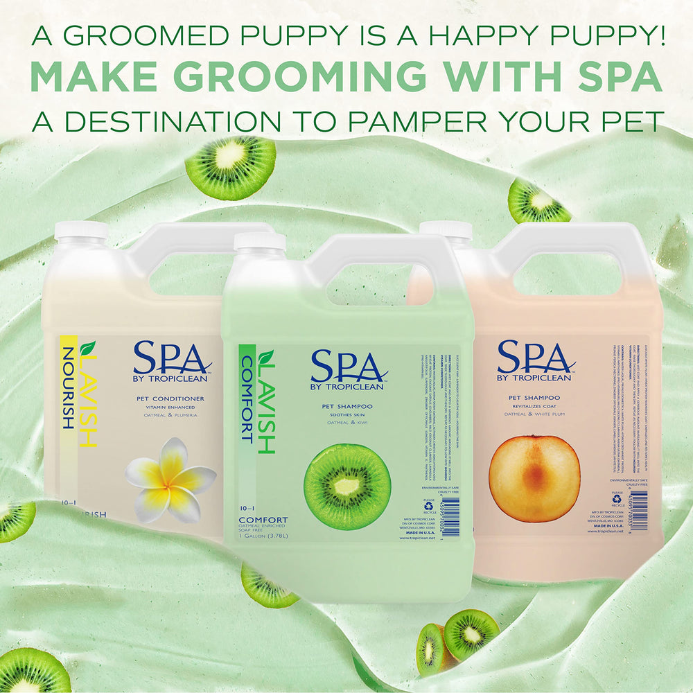 TropiClean SPA Lavish champú para perros – refresca y perfuma entre lavados.
