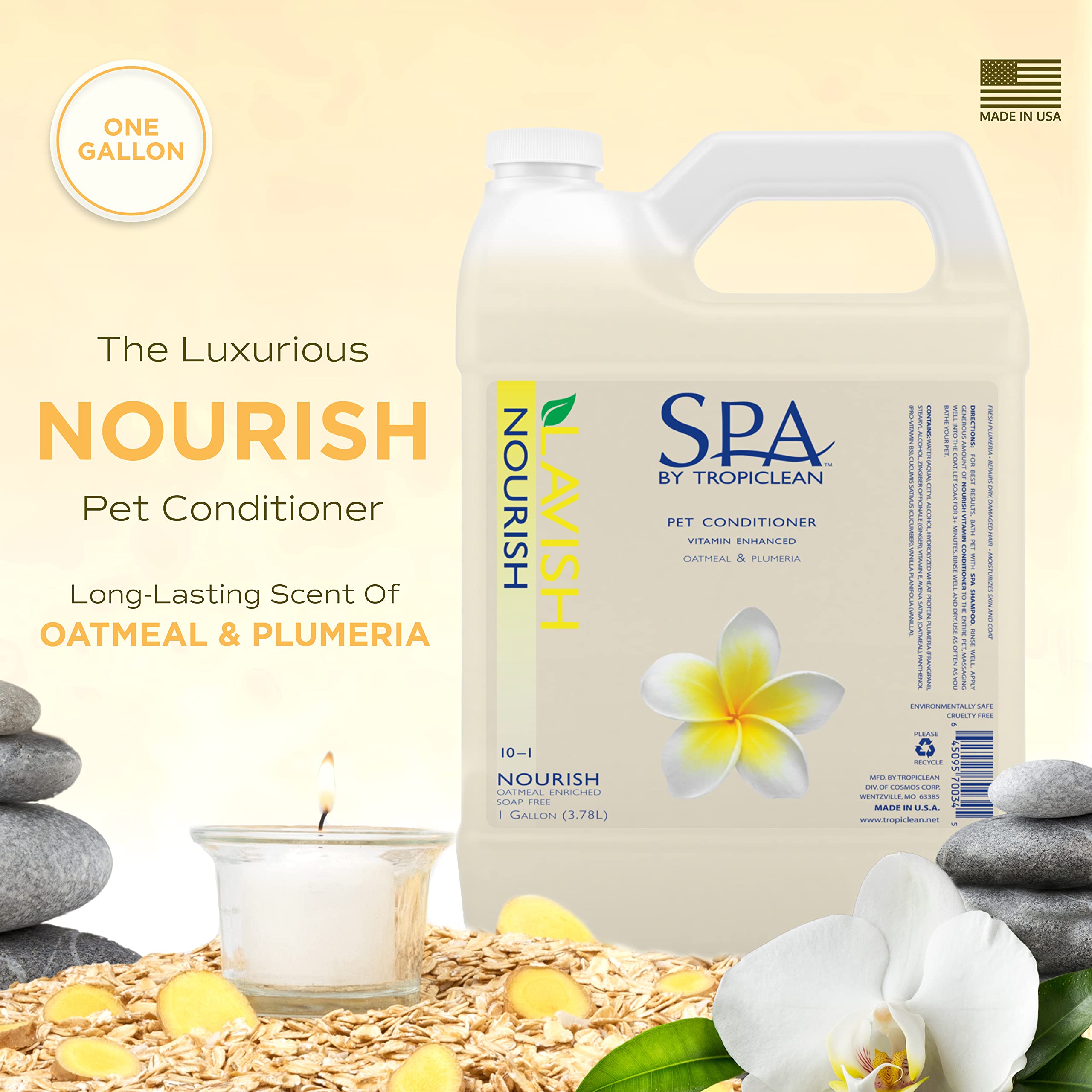 TropiClean SPA Nutritivo: pelaje del perro brillante tras el lavado.