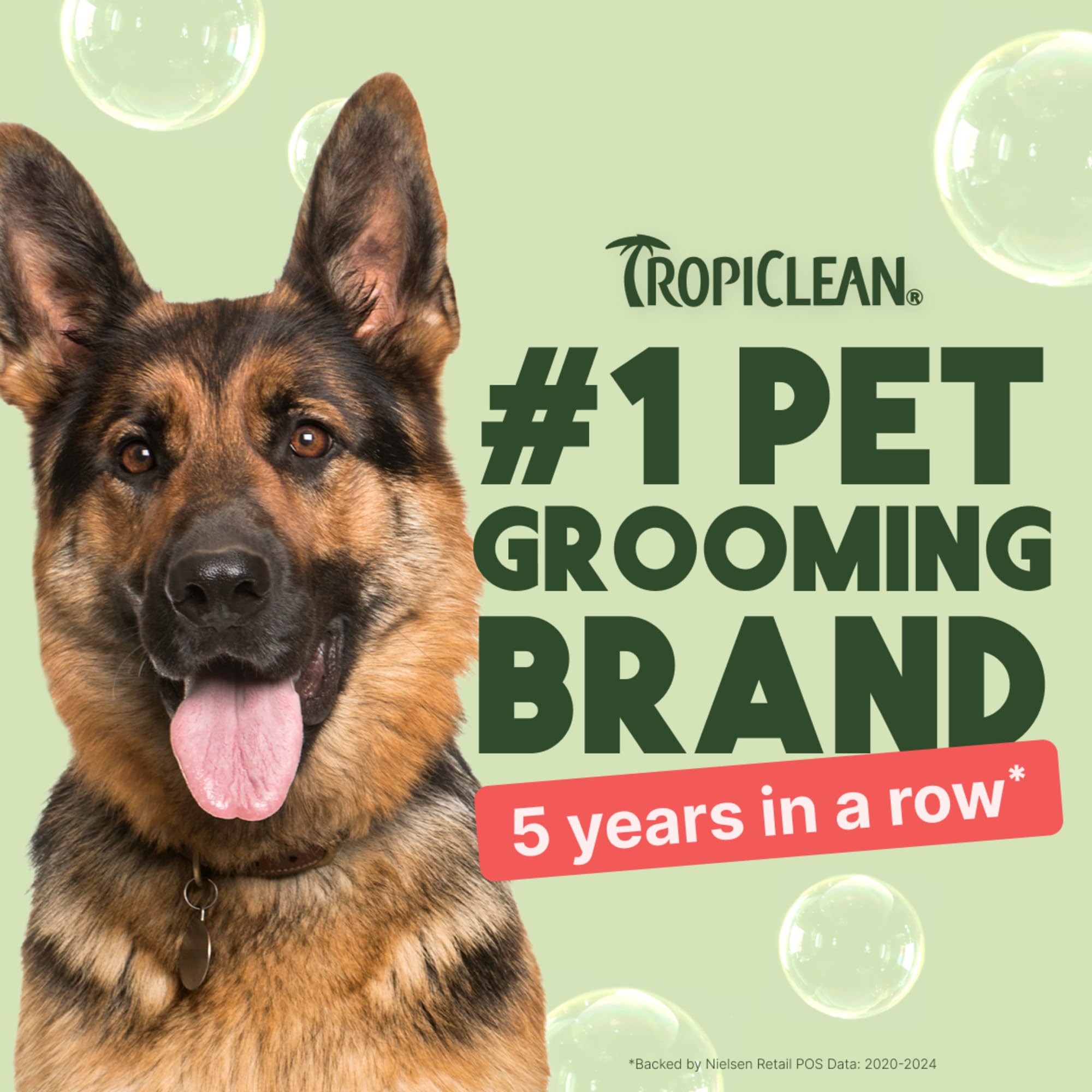 TropiClean Watermelon Waterless Shampoo, aplicación para gatos, cuidado cómodo.