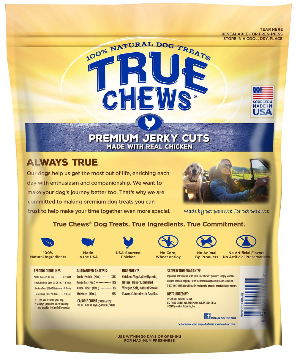 True Chews ingredientes naturales, pollo: snack nutritivo sin aditivos