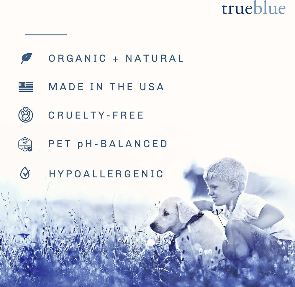 TrueBlue aroma suave, baño agradable para perros