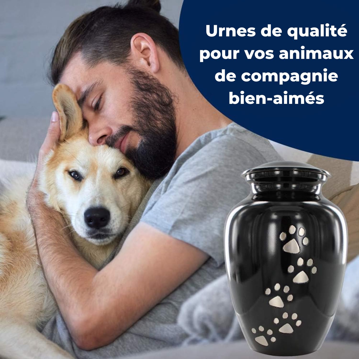 Incluye bolsa de terciopelo para resguardar las cenizas.