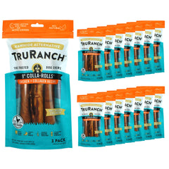TRURANCH rollos de colágeno para perro de 9 pulgadas, soporte potencial de articulaciones.