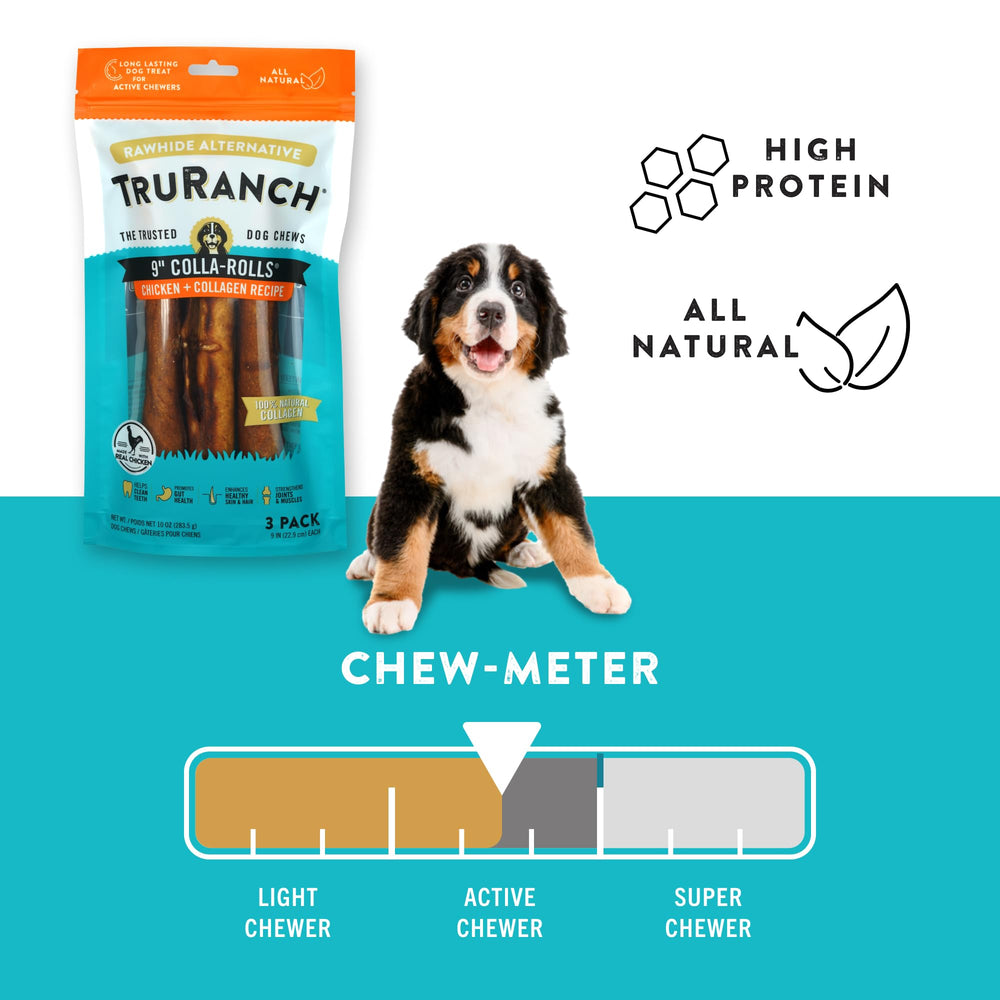 TRURANCH rollos sin lacteos y maiz, dieta hipoalergénica segura para perros.