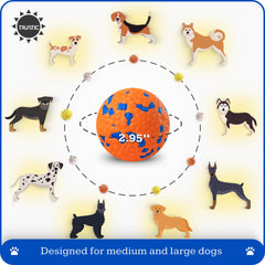 Trustic Foam Fetch bola de 3 pulgadas, agarre antideslizante para juego seguro