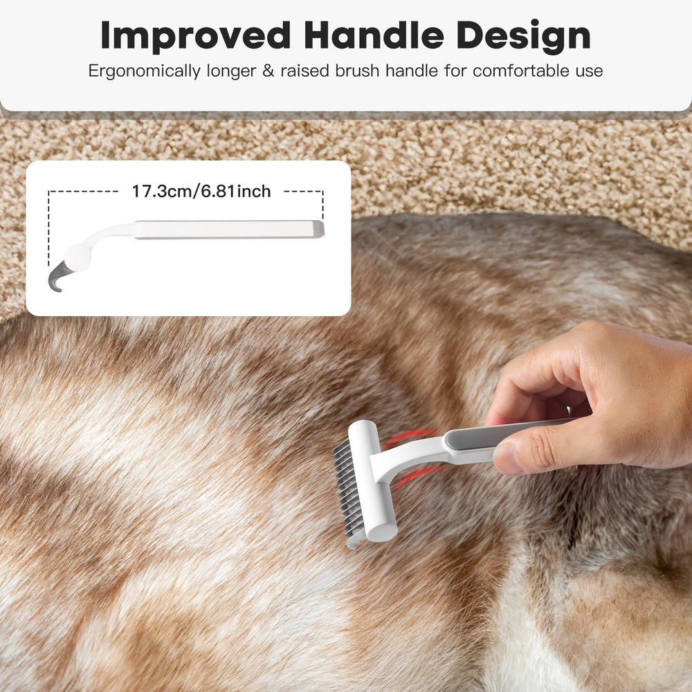 TRUSTV Undercoat Rake para perros medianos, deshedding eficiente
