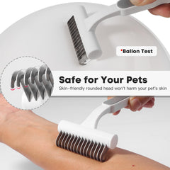 Dientes redondeados de TRUSTV Undercoat Rake protegen la piel