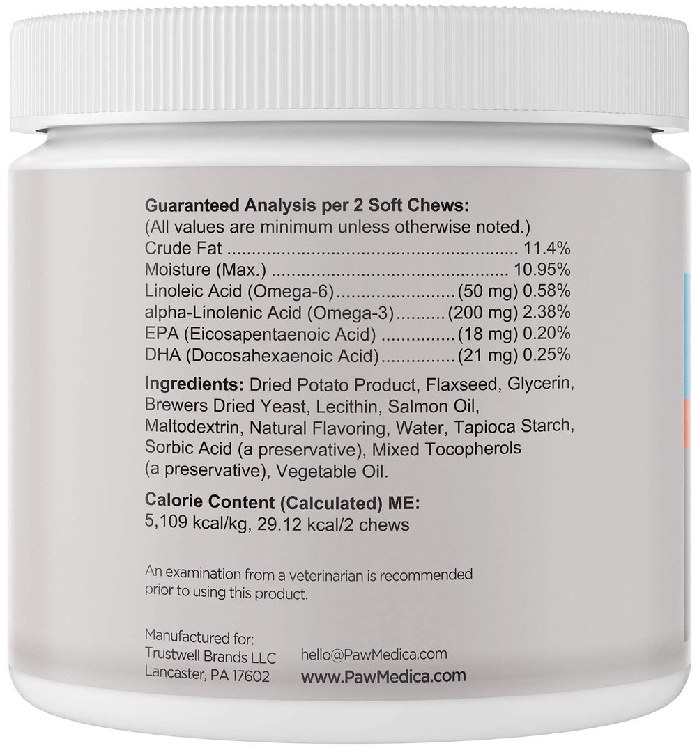PawMedica Omega 3 para perros: pelo brillante y pelaje saludable.