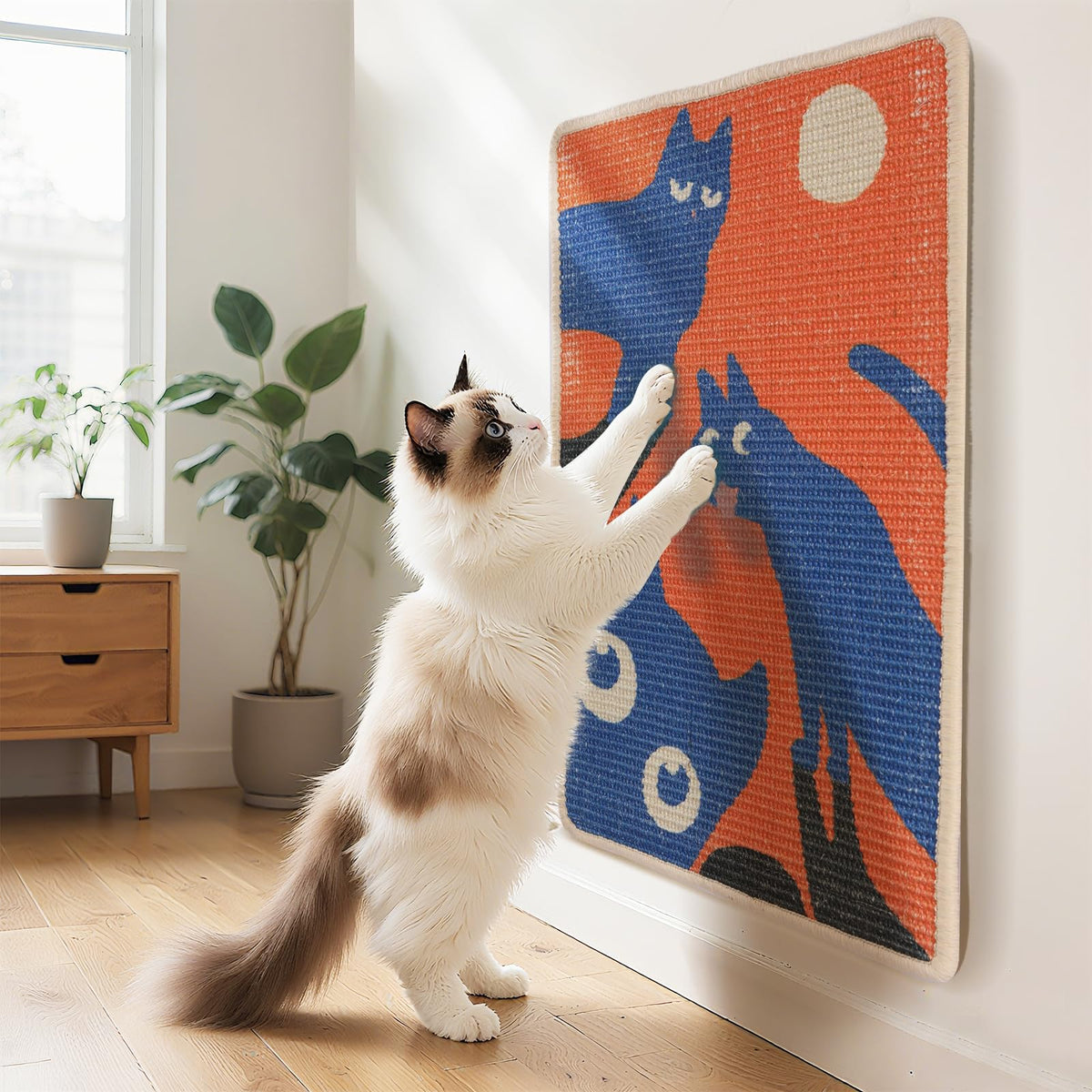 Rascador sisal 3 en 1 de Truvito para manta, protege muebles y fomenta juego.