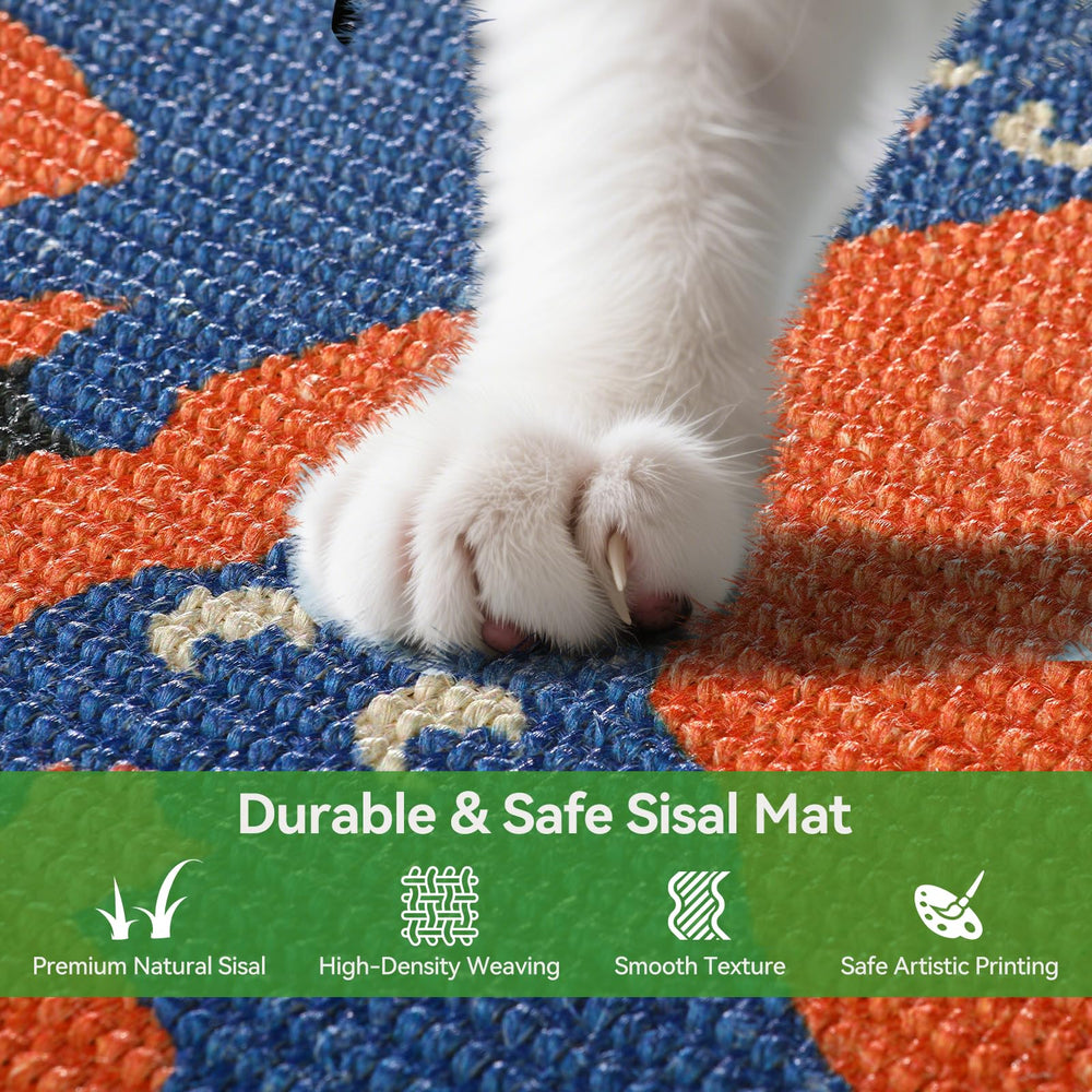 Rascador sisal de Truvito para suelo, ideal para rascar y descansar.