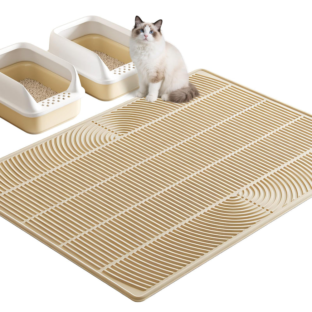 Alfombra TRZZ XL para arena de gato captura arena y derrames.