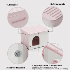 TSEHOOHOO paredes impermeables rosa, protección contra viento y agua.