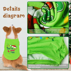 Pijamas navideños Tsorode para mascotas, suaves y transpirables.