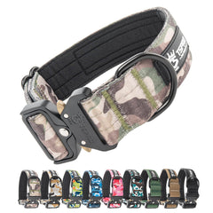 Collar TSPRO con panel táctico para parches, ideal para identificación durante paseos