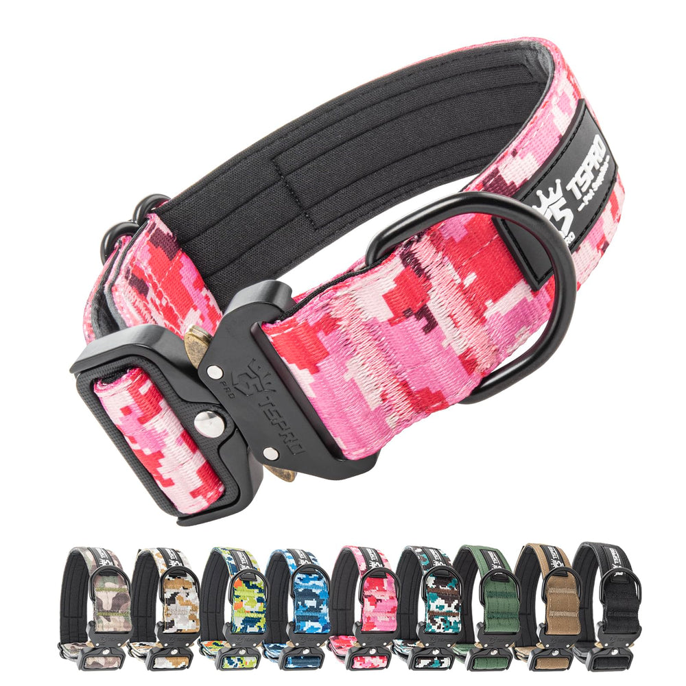 Collar TSPRO para perro con parche táctico, listo para sesiones de entrenamiento y paseos.