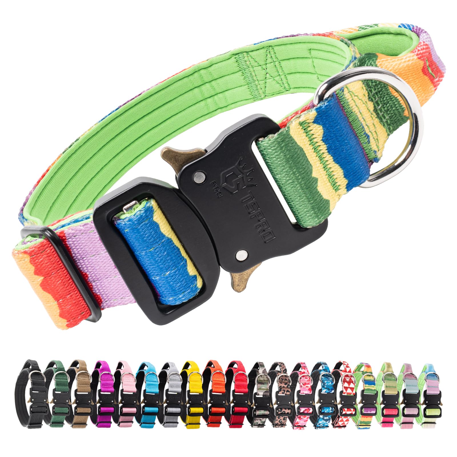 TSPRO collar táctico para perro con manija para control seguro durante paseos