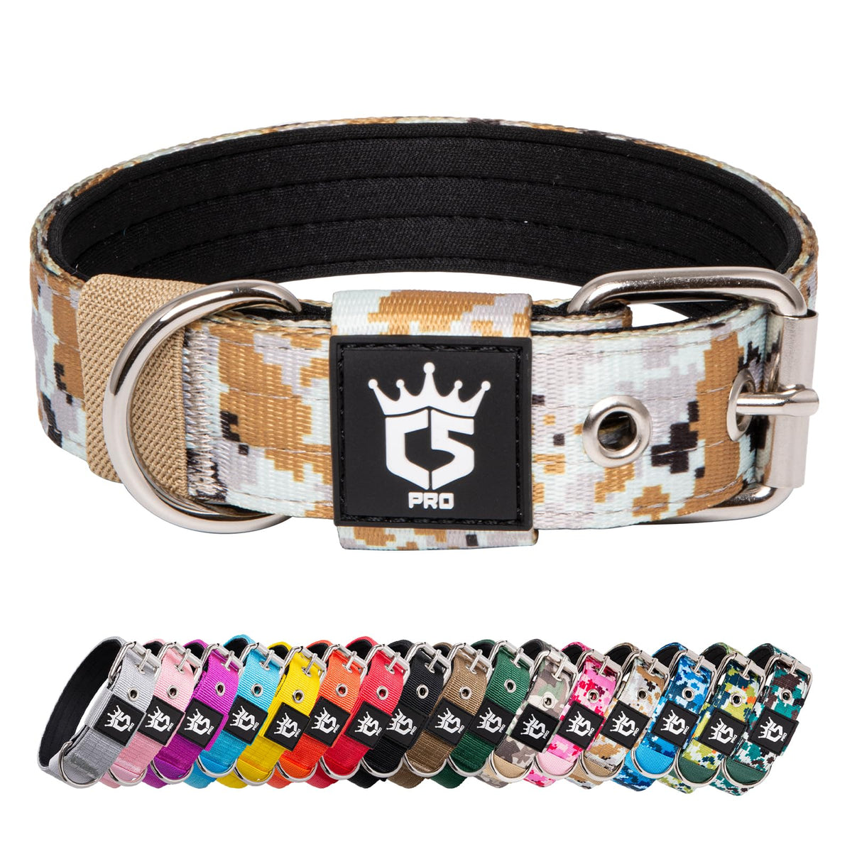 Collar táctico TSPRO con ajuste de 4 puntos para un ajuste cómodo diario