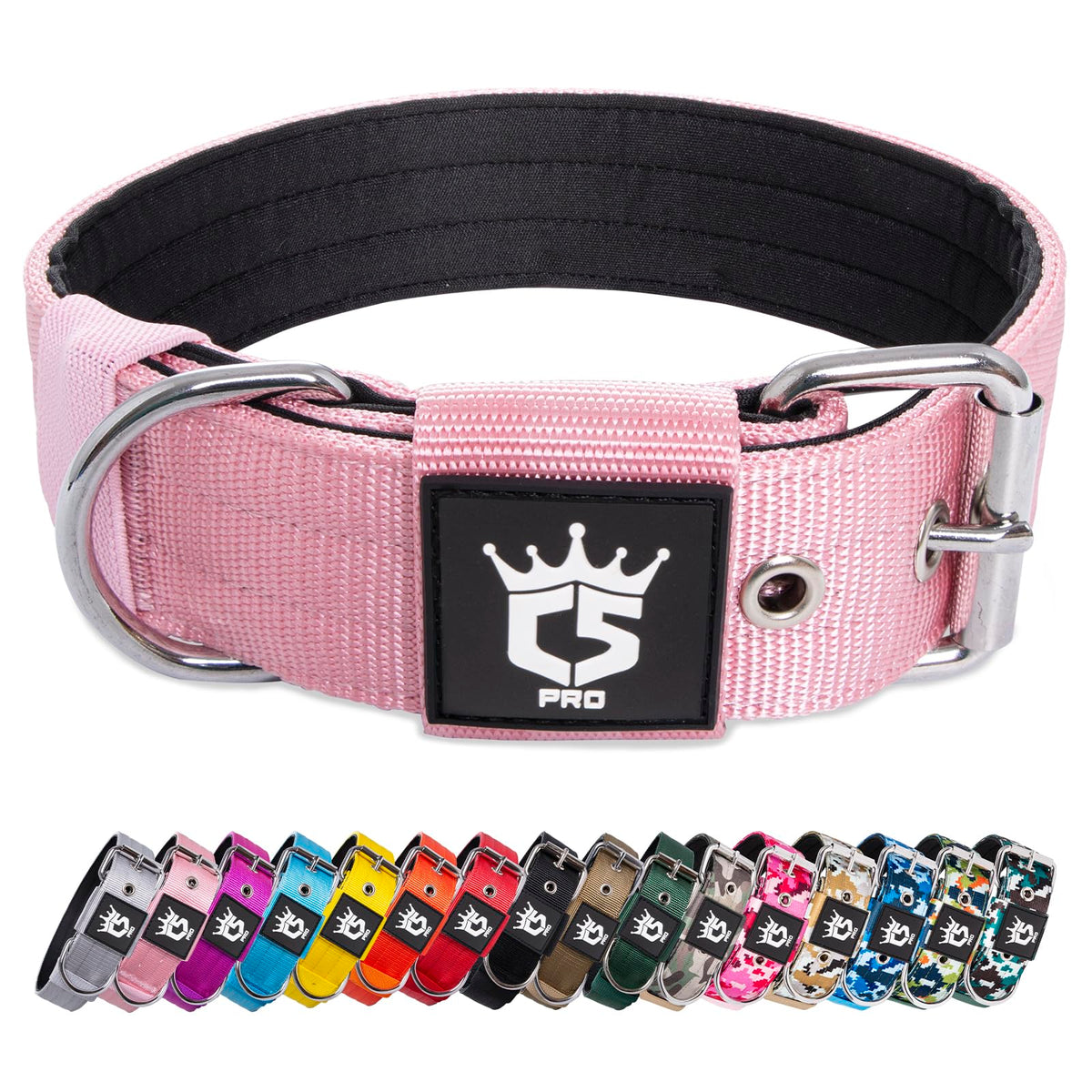 Tspro collar táctico con ajuste de 4 puntos para mayor comodidad durante paseos