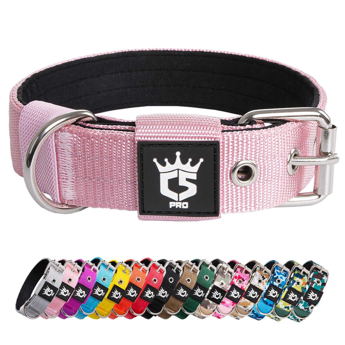 TSPRO collar táctico anchura 1,25 pulgadas cómodo y seguro para paseos diarios