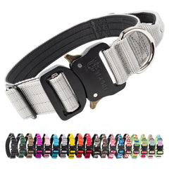 Collar táctico TSPRO con asa integrada para control cómodo durante paseos.