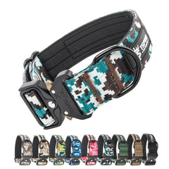 Tspro collar táctico con parche para personalización durante paseos y entrenamiento.