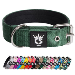 TSPRO collar táctico 1-25 pulgadas con ajuste de 4 puntos para comodidad.