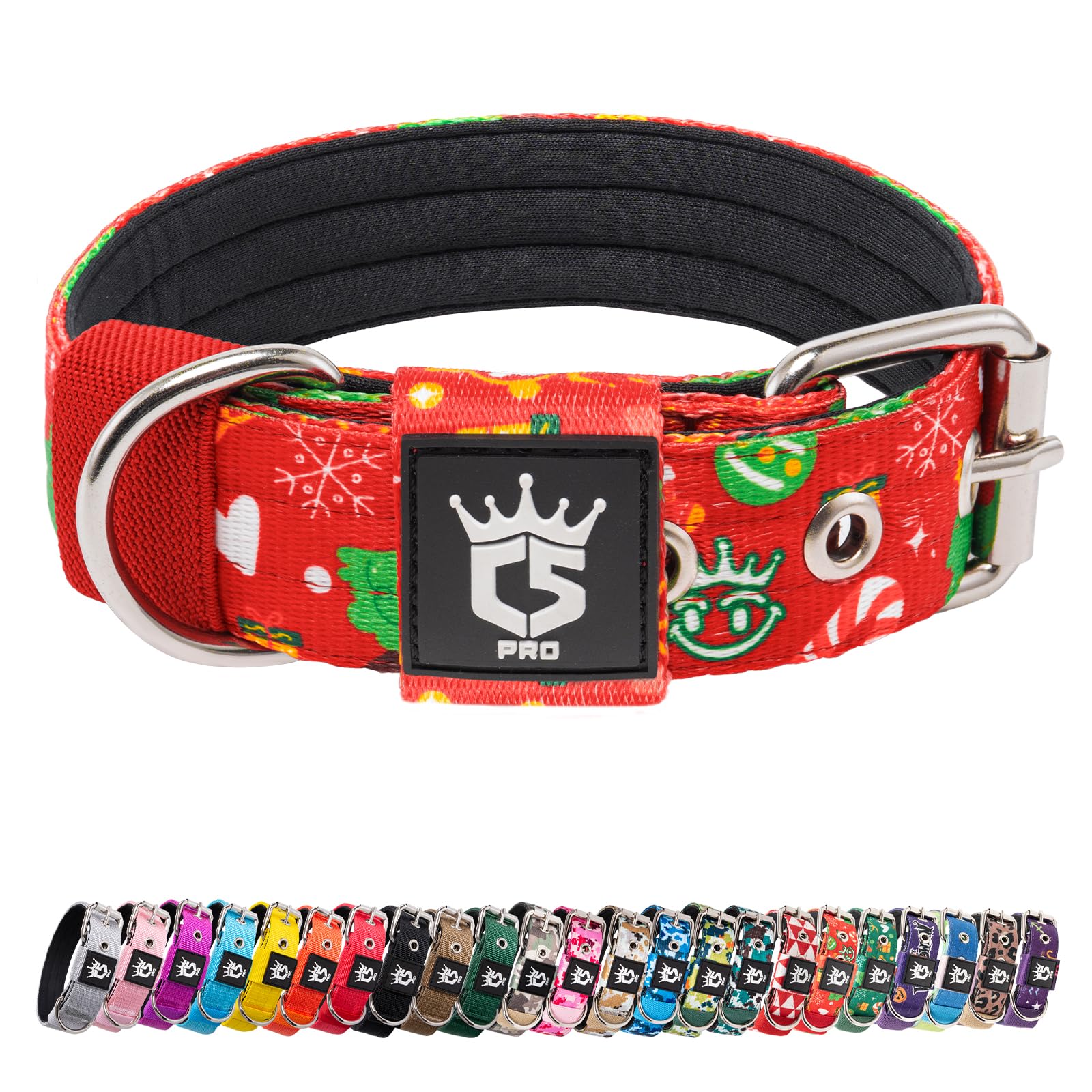 TSPRO collar táctico para perro con hebilla de metal, ideal para paseos.