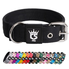 Collar táctico TSPRO para perro, 1,25 pulg., cómodo para razas pequeñas