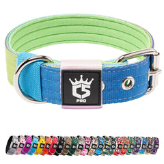 TSPRO collar táctico para perro con hebilla metálica, sujeción fiable para paseos.
