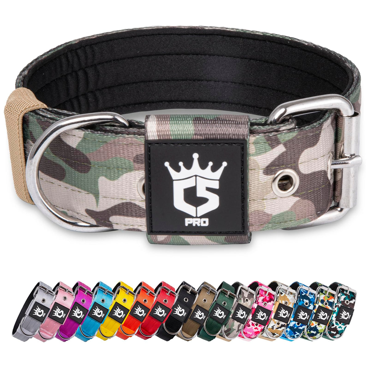Correa táctica tspro verde militar, ancho 1,5 pulgadas, ideal para paseos seguros.