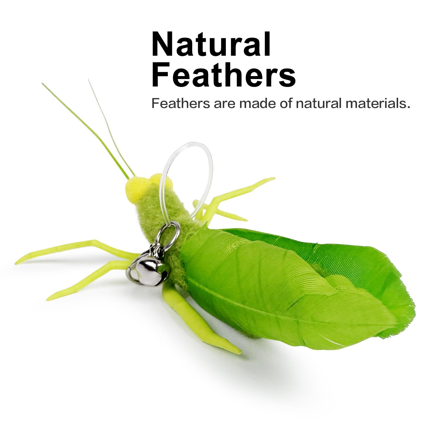TTcat repuestos de plumas saltamontes para juego interactivo del gato