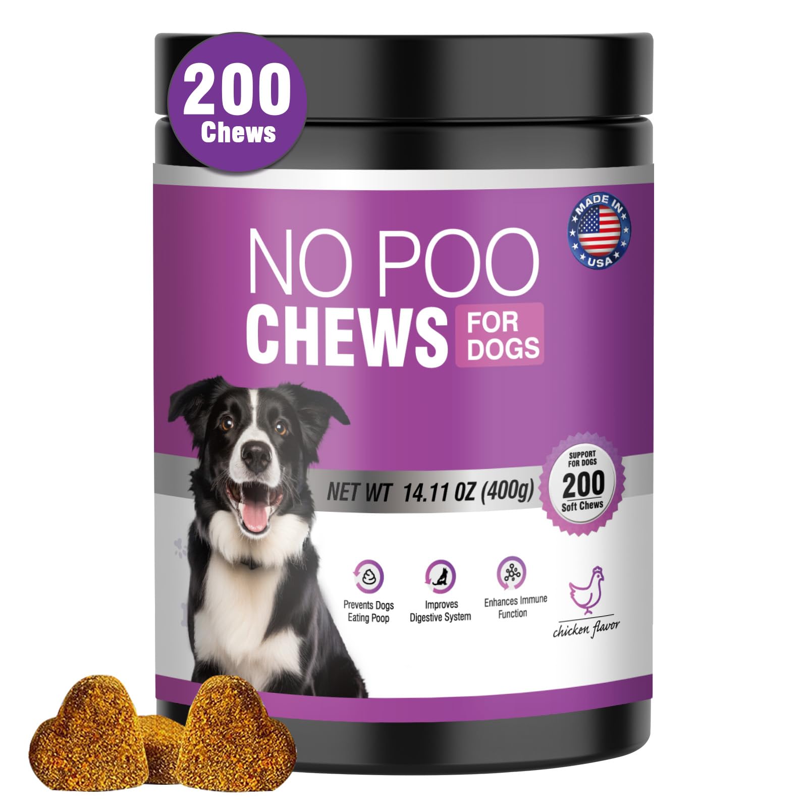 TTIXRL No Poo Chews digestivo: apoya la digestión diaria de tu perro.