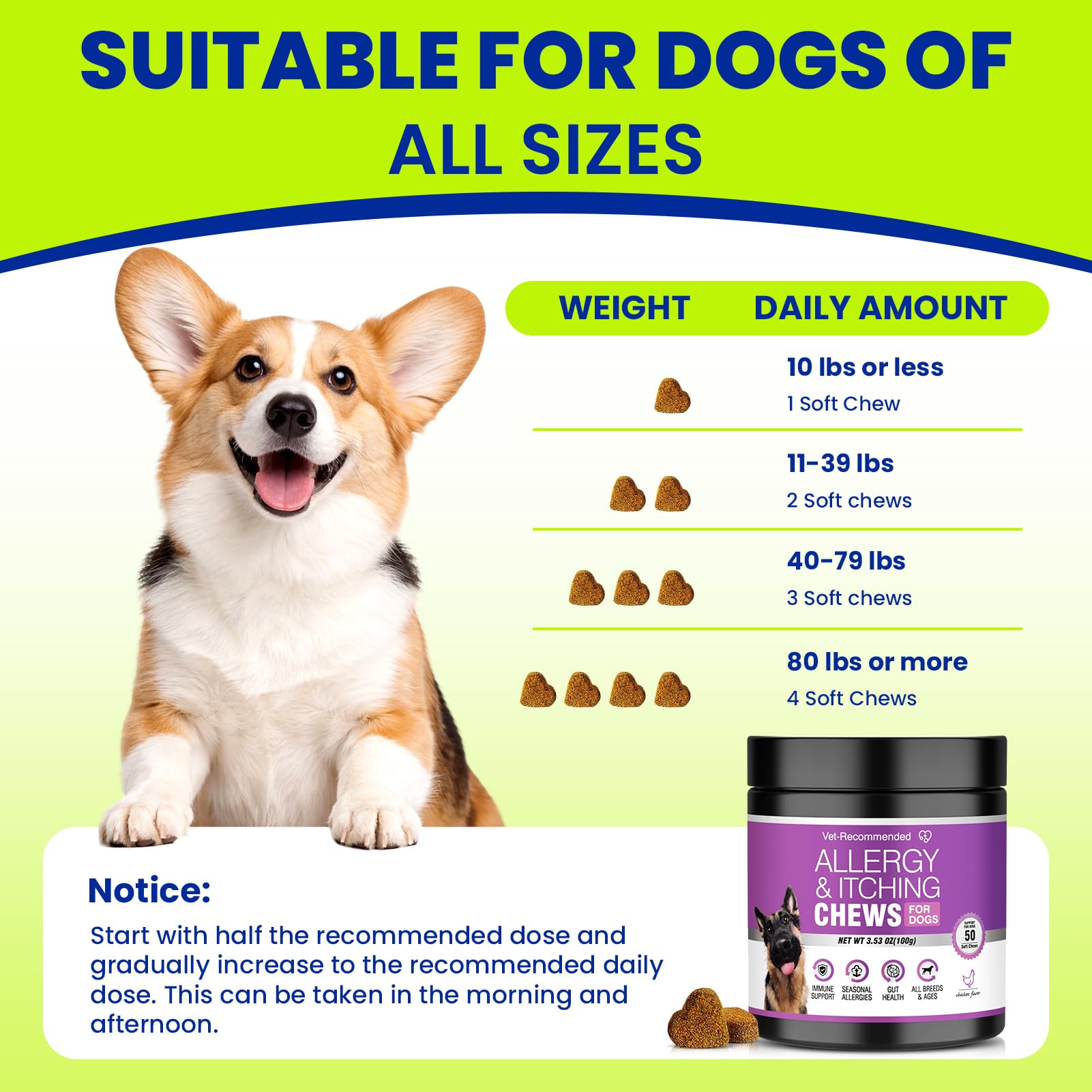 TTLXBL Sabor agradable: masticables para perros que favorecen la rutina de cuidado.