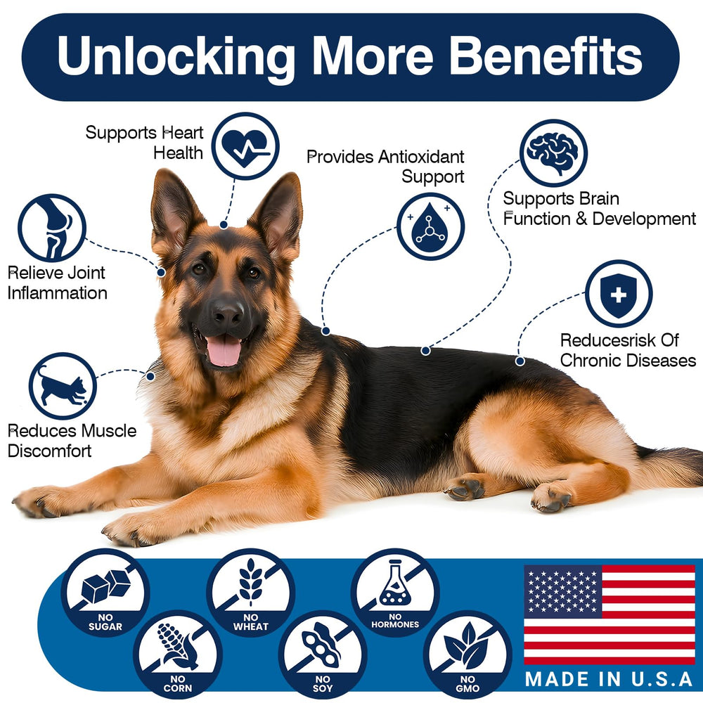TTLXBL Apoyo a articulaciones de perros gracias a omega-3.
