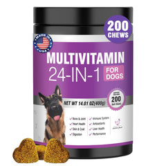 TTLXBL frasco de vitaminas para perros, promueve piel sana y pelaje brillante