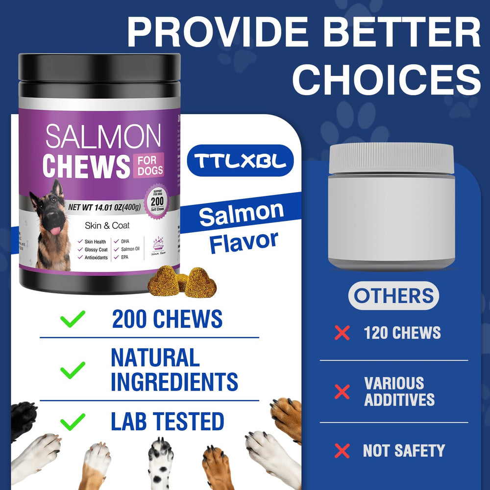 TTLXBL Omega-3 para perros, apoyo a articulaciones y movilidad diaria
