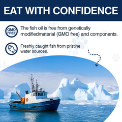 TTLXBL Omega-3 para perros, sabor a salmón que facilita la aceptación