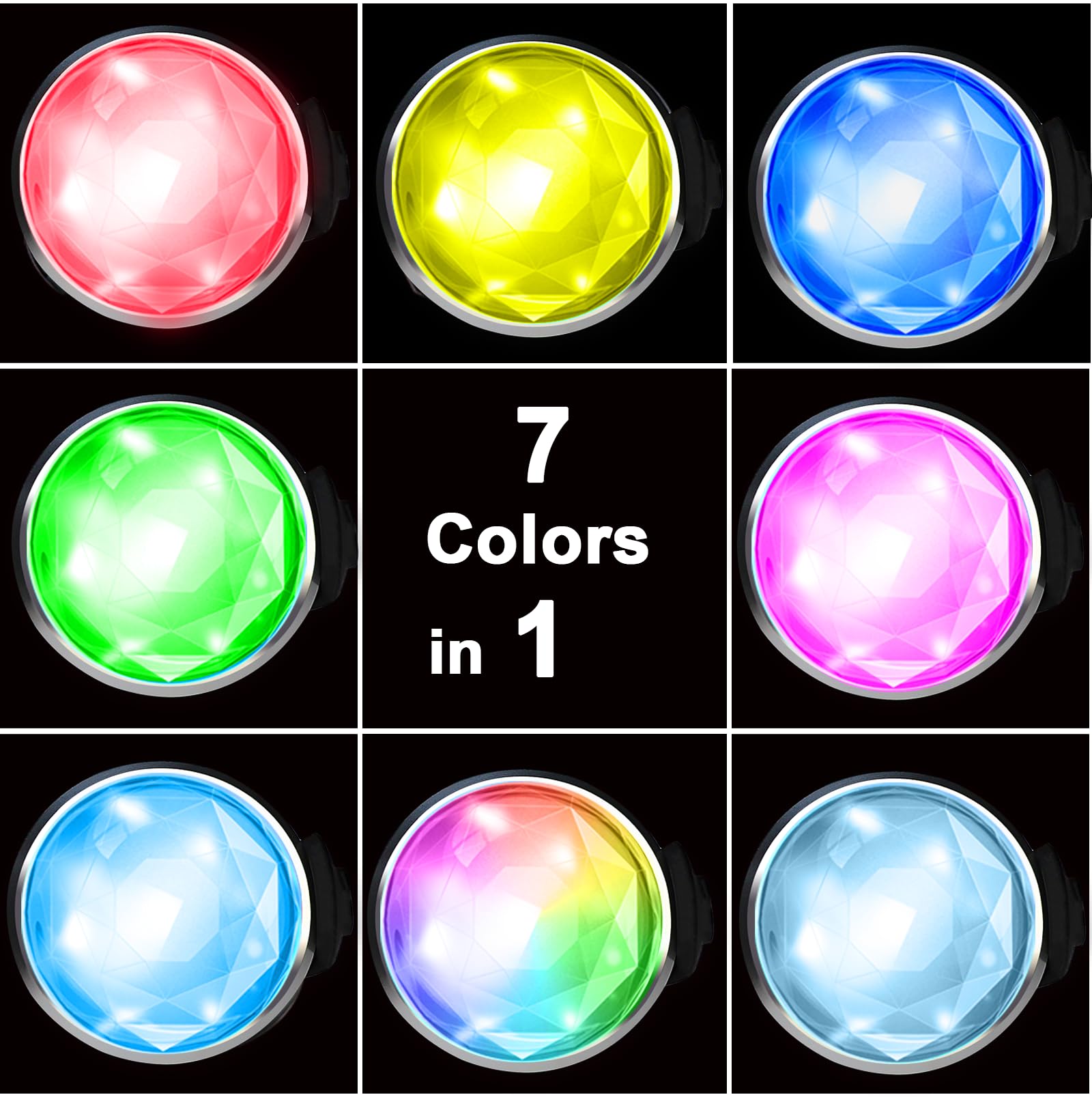 Luz Tubasion de perro en siete colores para destacarse durante paseos.