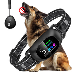 Tucnkac collar anti ladridos con remoto para entrenamiento seguro en casa.