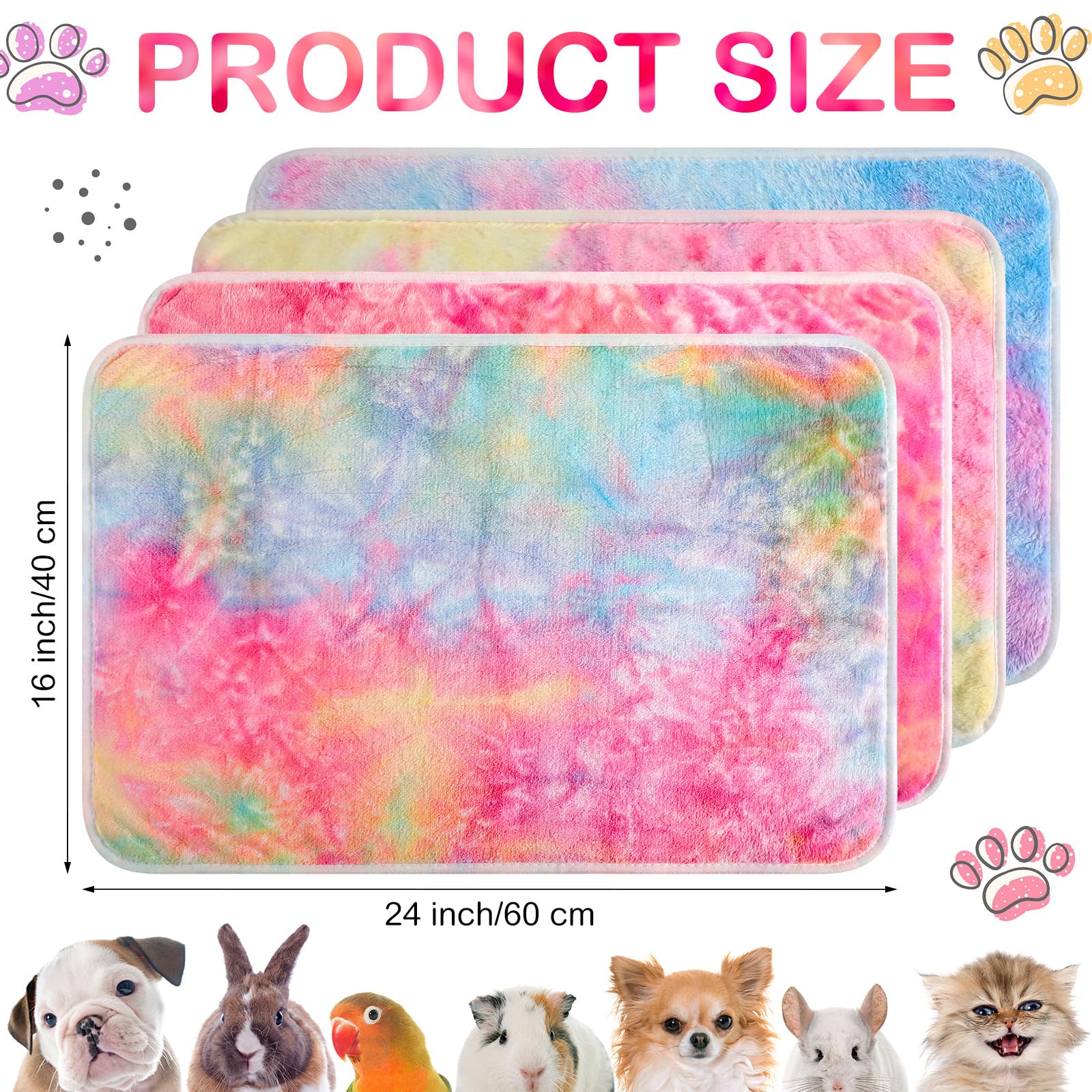 Kit Tudomro de 8 mantas para mascotas, ideal para jaulas.