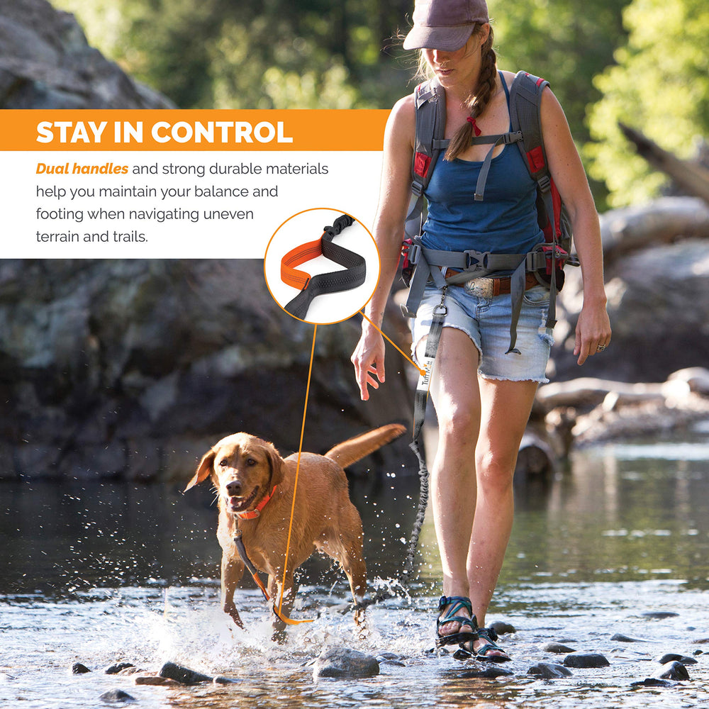 Tuff Mutt cinturón ajustable para paseos cómodos y seguros.