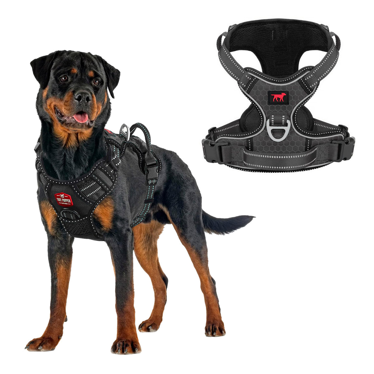 Tuff Pupper arnés sin tirones frontal para paseos controlados