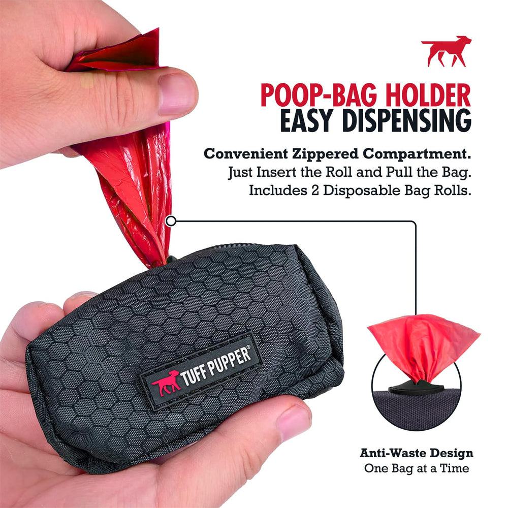 Clip de metal resistente de Tuff Pupper para sujeción segura.