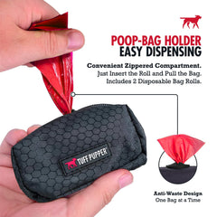 Clip de metal resistente de Tuff Pupper para sujeción segura.